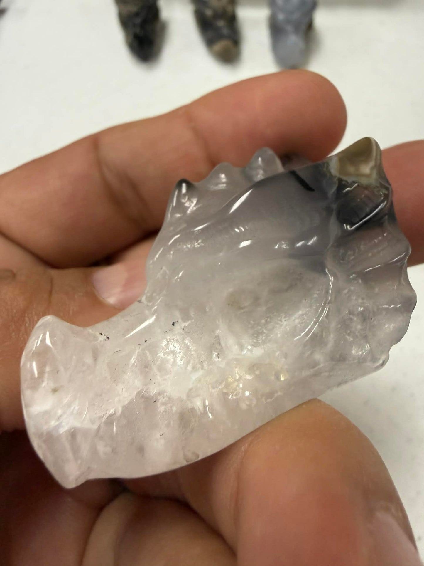 Dragon Head Carving 2" Inch