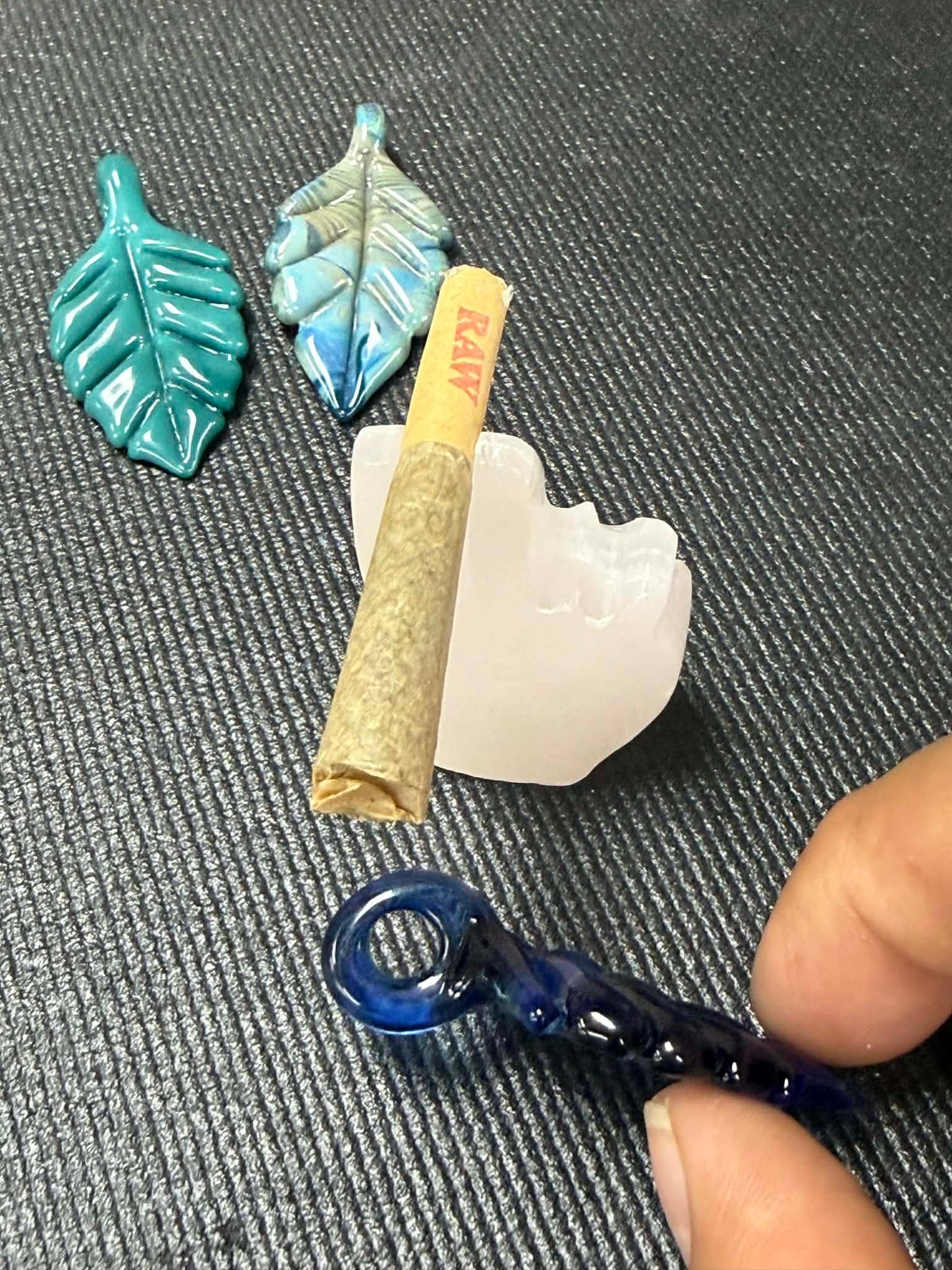 Fumette Glass Pendant, Joint Holder, Hand Blown