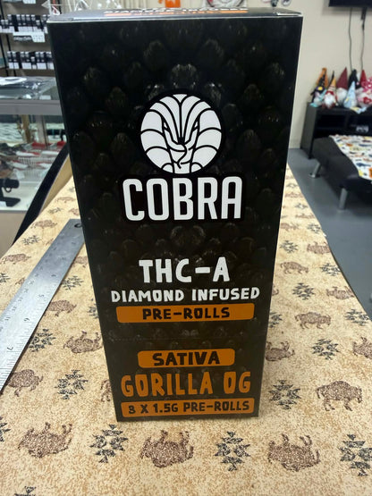 Cobra THC-A Diamond Infused Pre-Rolls (3pack)
