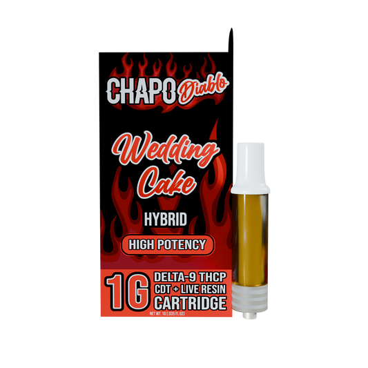 Chapo Diablo 1 Gram Carts- HYBRID - Wedding Cake